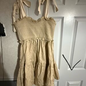 Charming Cream Kids Dress
